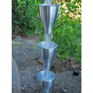 Rain Chain Aluminum Smooth Cups Unfinished