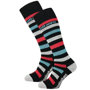 Womens Strid Snowboard Socks Rose Red